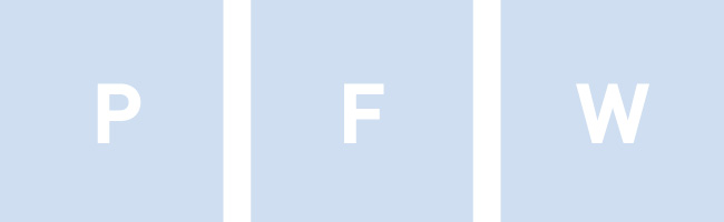 Buchstaben W, F und P stehen für chemische Lösungsmittel